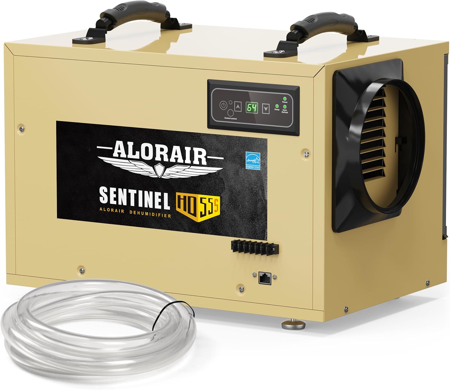 ALORAIR 120 PPD Commercial Dehumidifier, with Drain Hose for Crawl Spaces, Basements, Industry Water Damage Unit, cETL Listed, Compact, Auto Defrost Crawlspaces Dehumidifiers, Gold