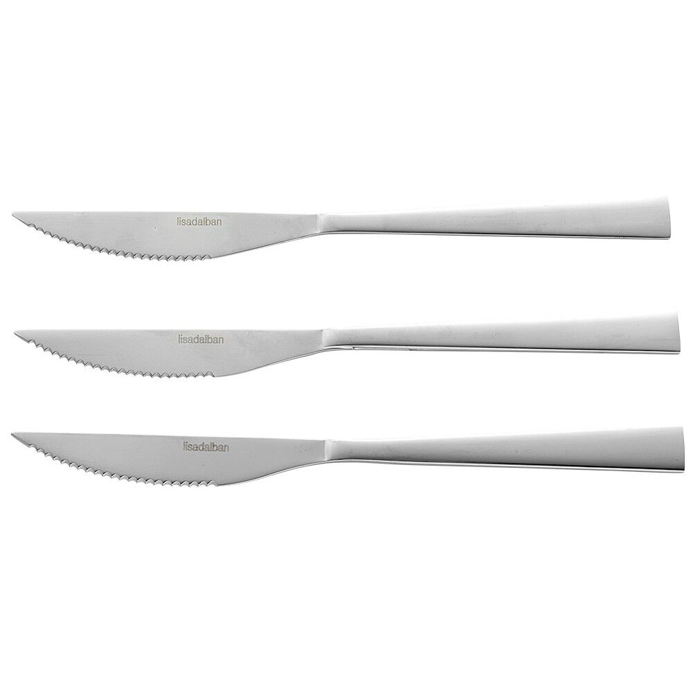 Couteau à steak x3 inox oslo