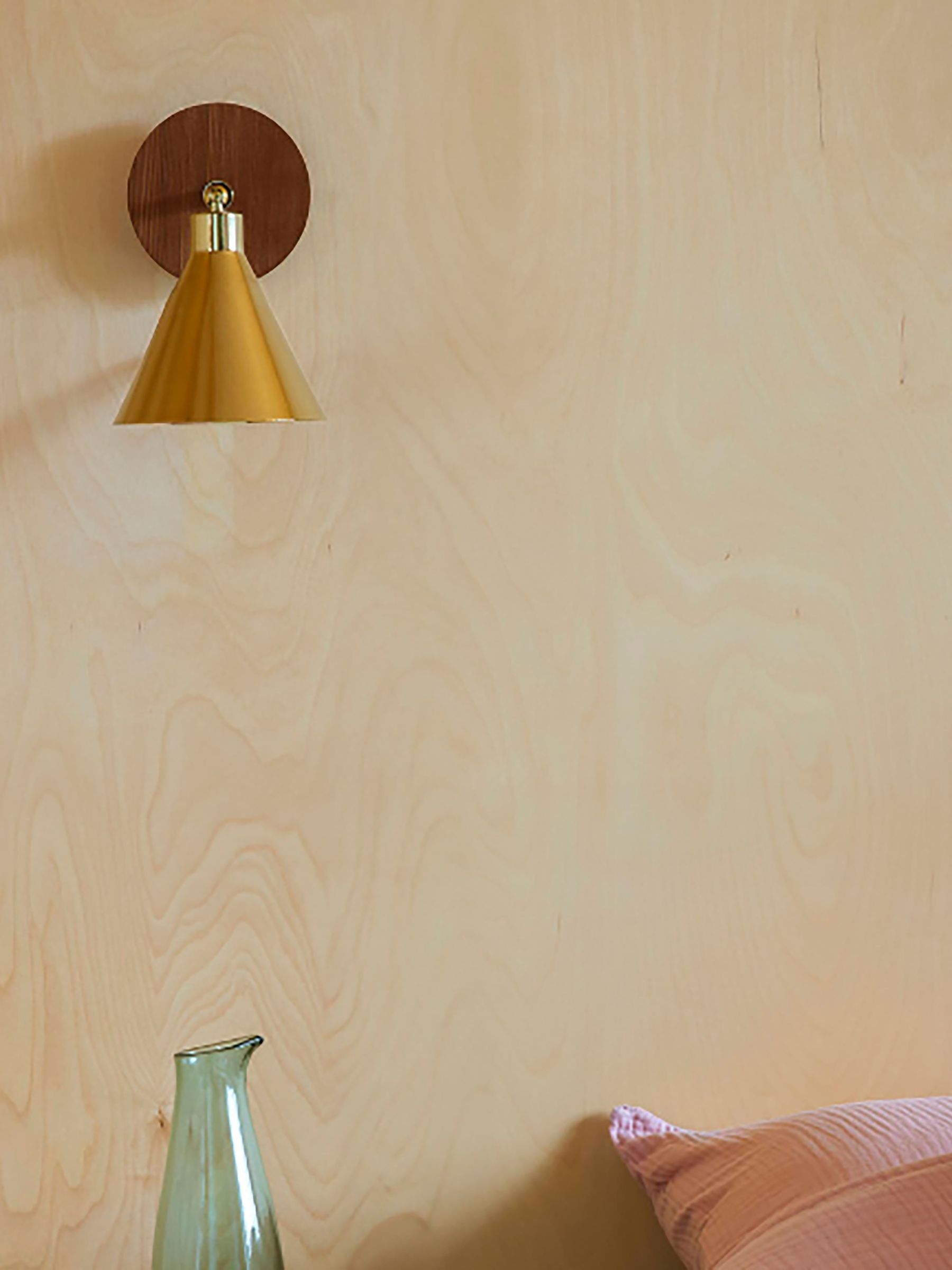 Houseof. Brass Cone Wall Light