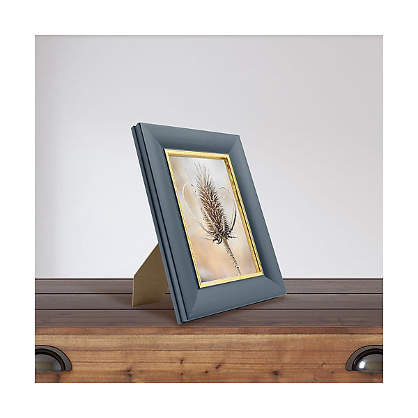 Cadre photo hades bleu doré 10x15 cm Fabriqué en France