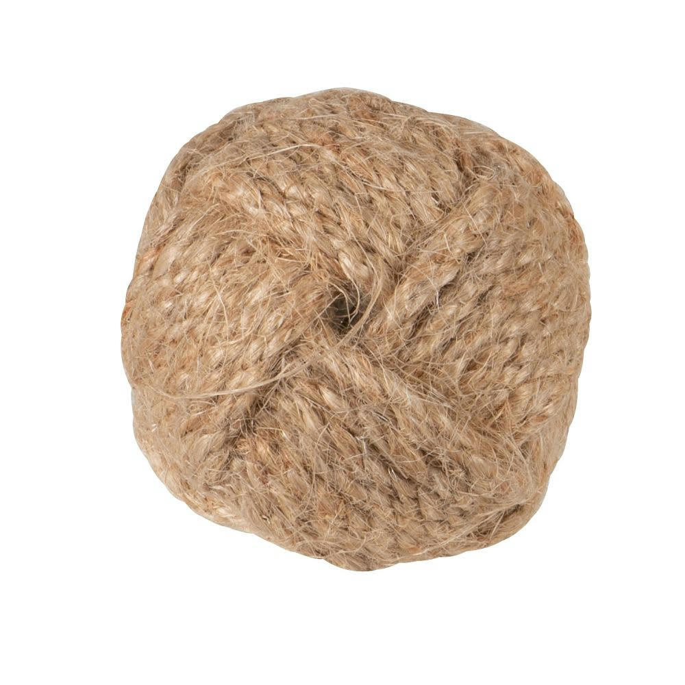 - Bouton de porte nœud marin en jute beige