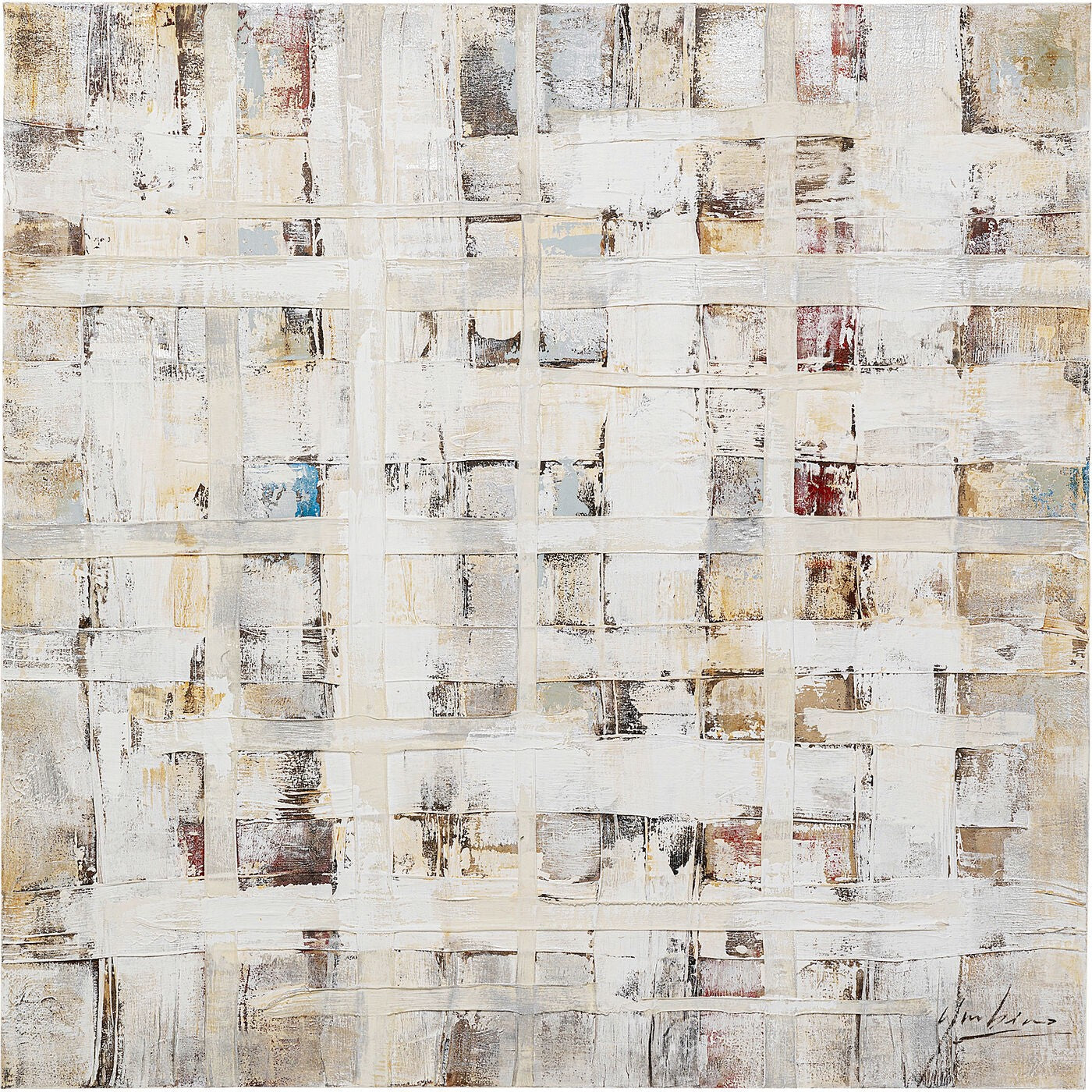 Kare Design Schilderij Treccia 120x120cm