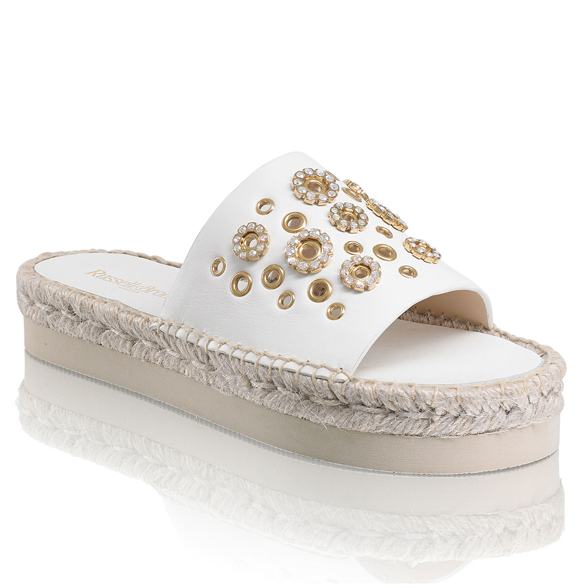 Russell & Bromley SUCROSE Stud & Eyelet Slide