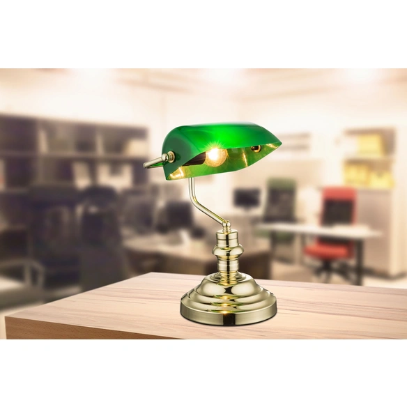 Schreibtischlampe E27, inkl. Leuchtmittel, Höhe: 36 cm