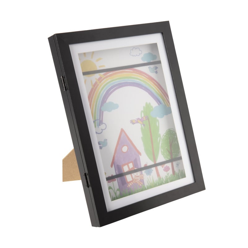 Fotolijst voor tekeningen - zwart - 32x23x3 cm