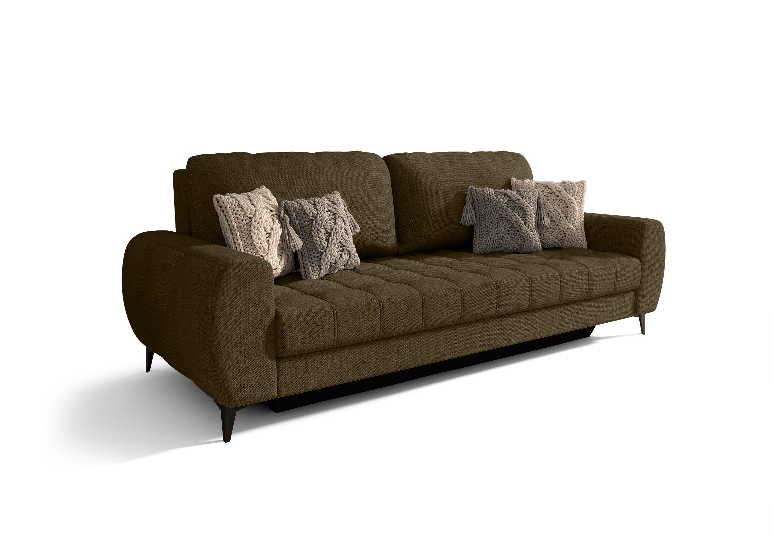 Nowoczesna Sofa Porto DL 235 cm Rozkładana z Pojemnikiem