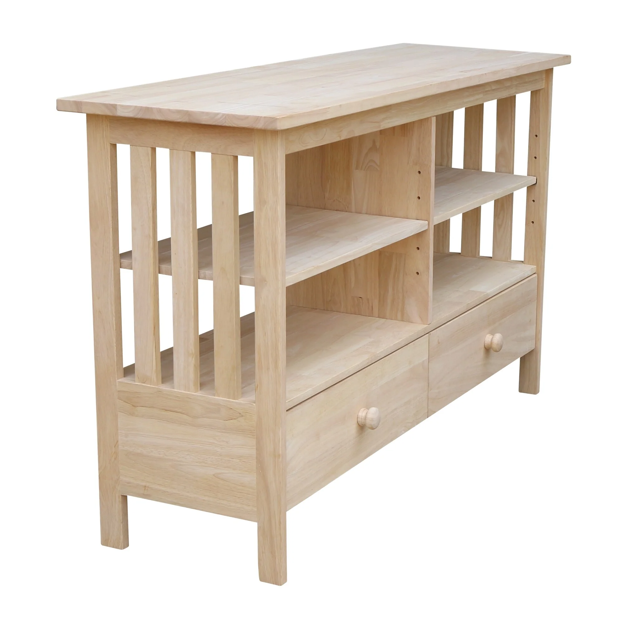 Solid Parawood Mission Entertainment Stand