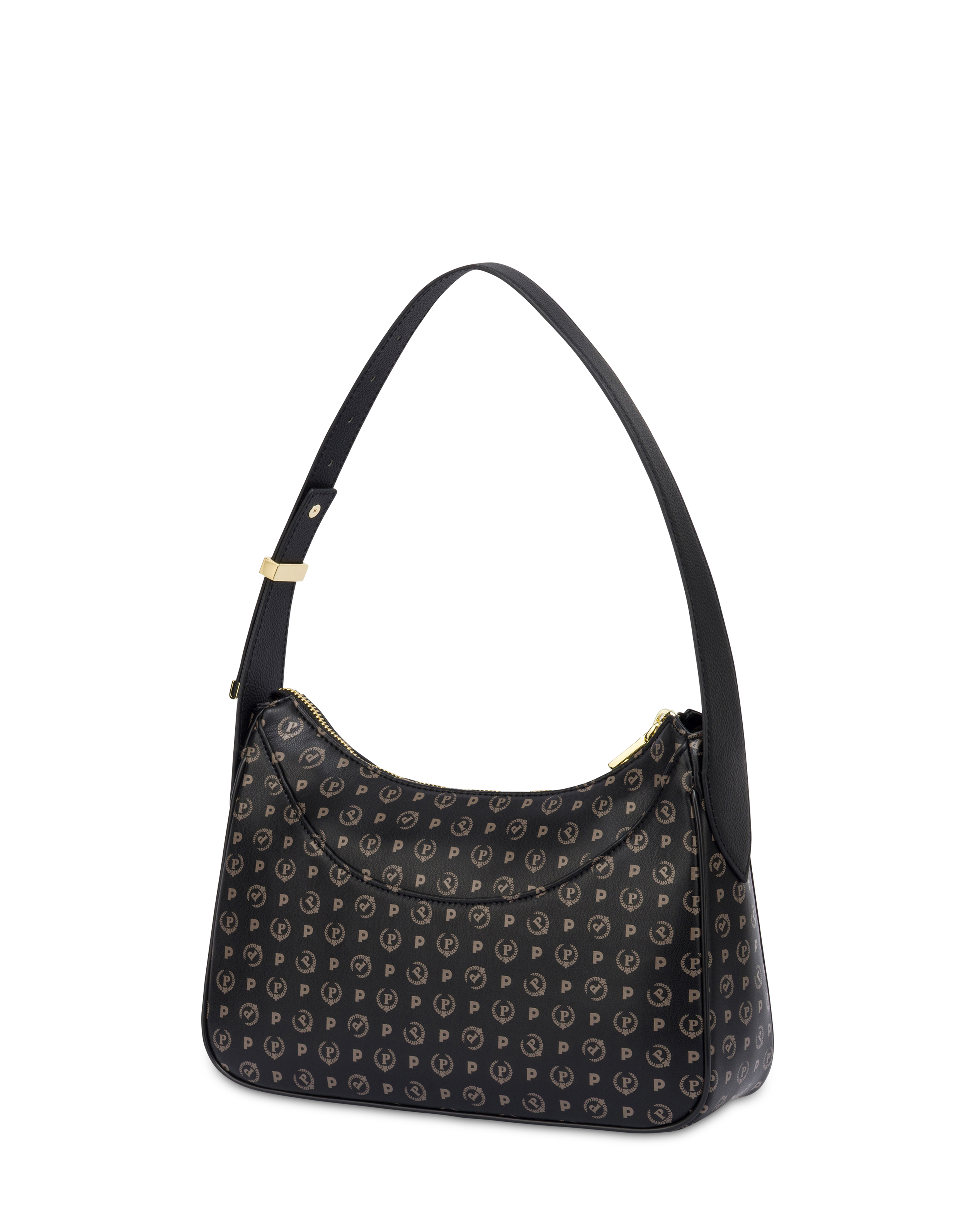 Hobo Bag Heritage In Soft Relief Nero/nero