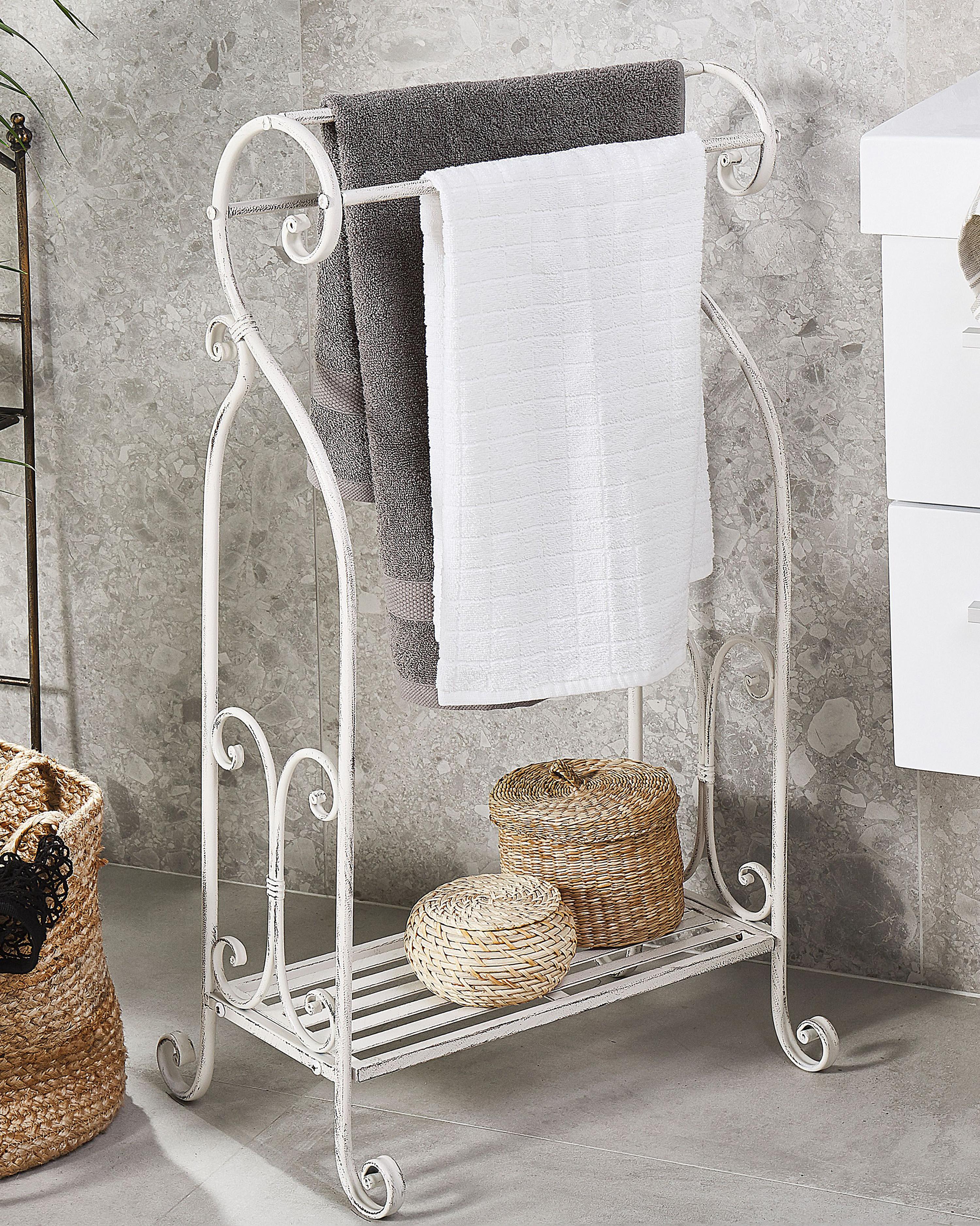 Towel Stand LINARES Metal White