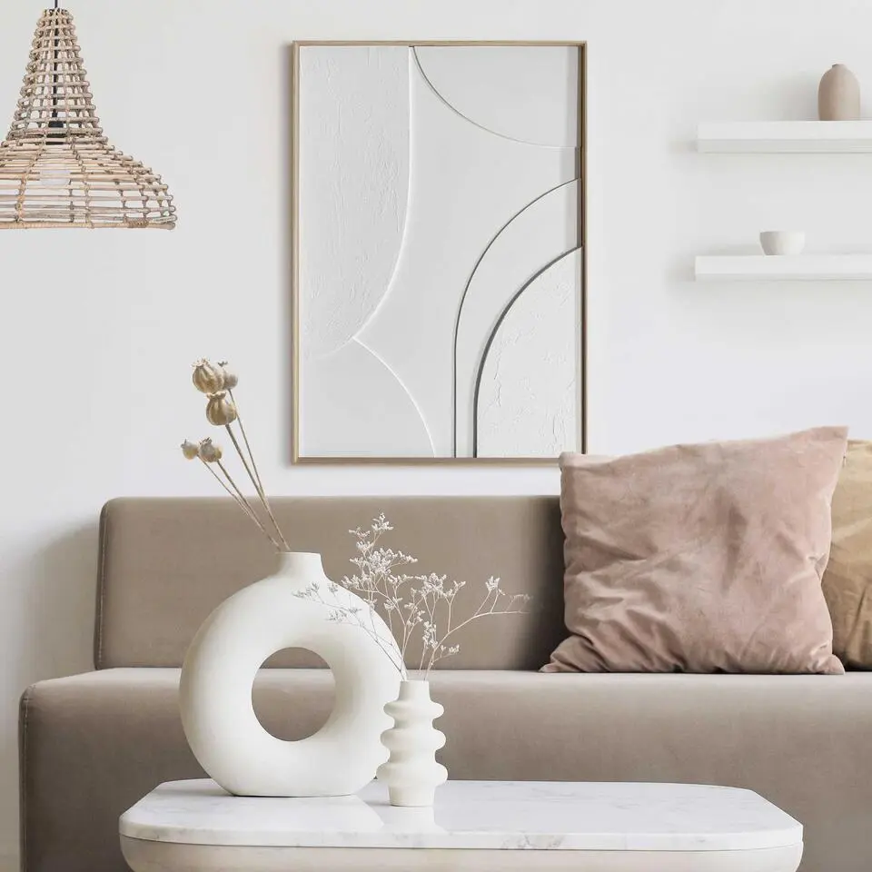 3D Art Terrace - 70 x 50 - Wit