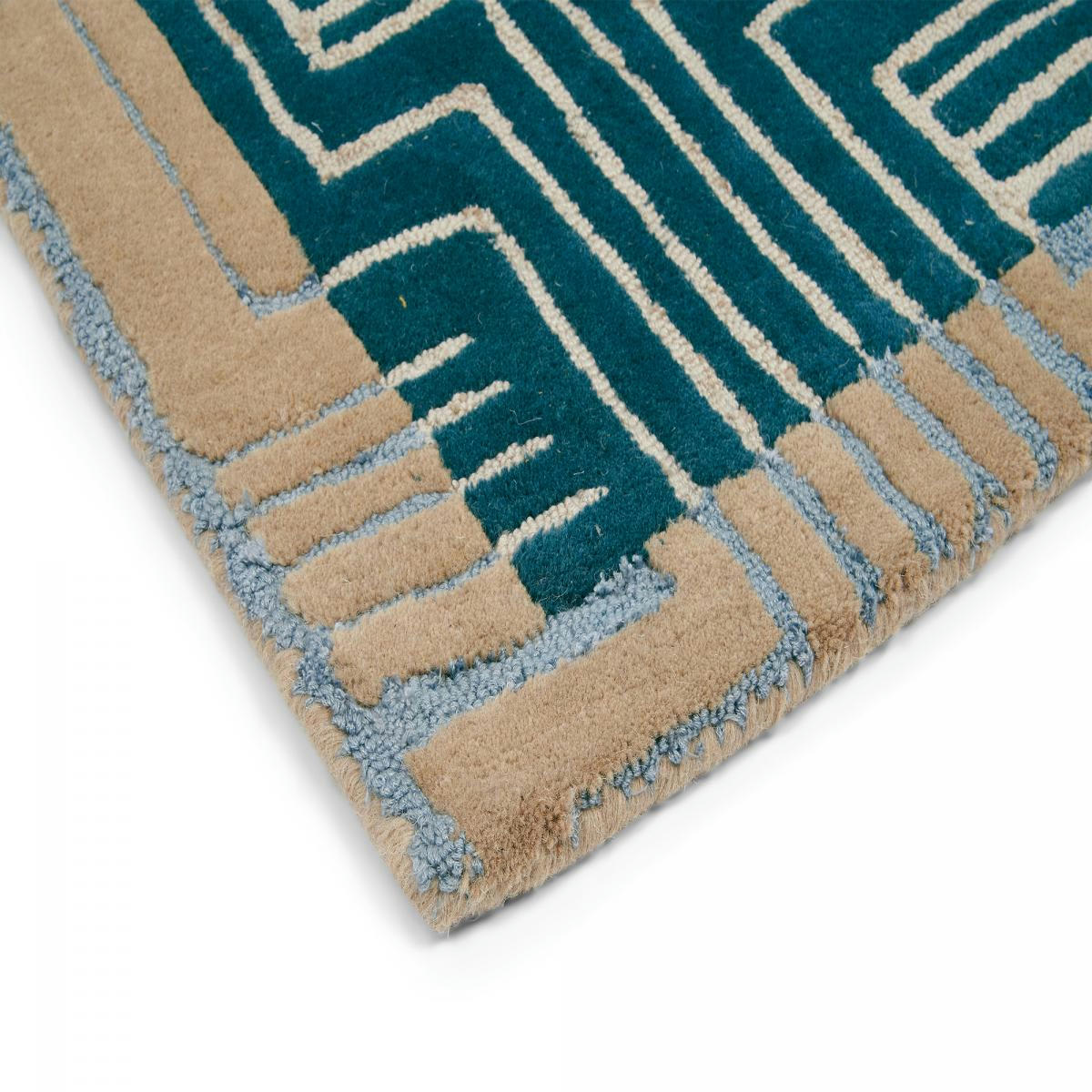 KINMO TB 1A2T - Tapis salon vert 170x240