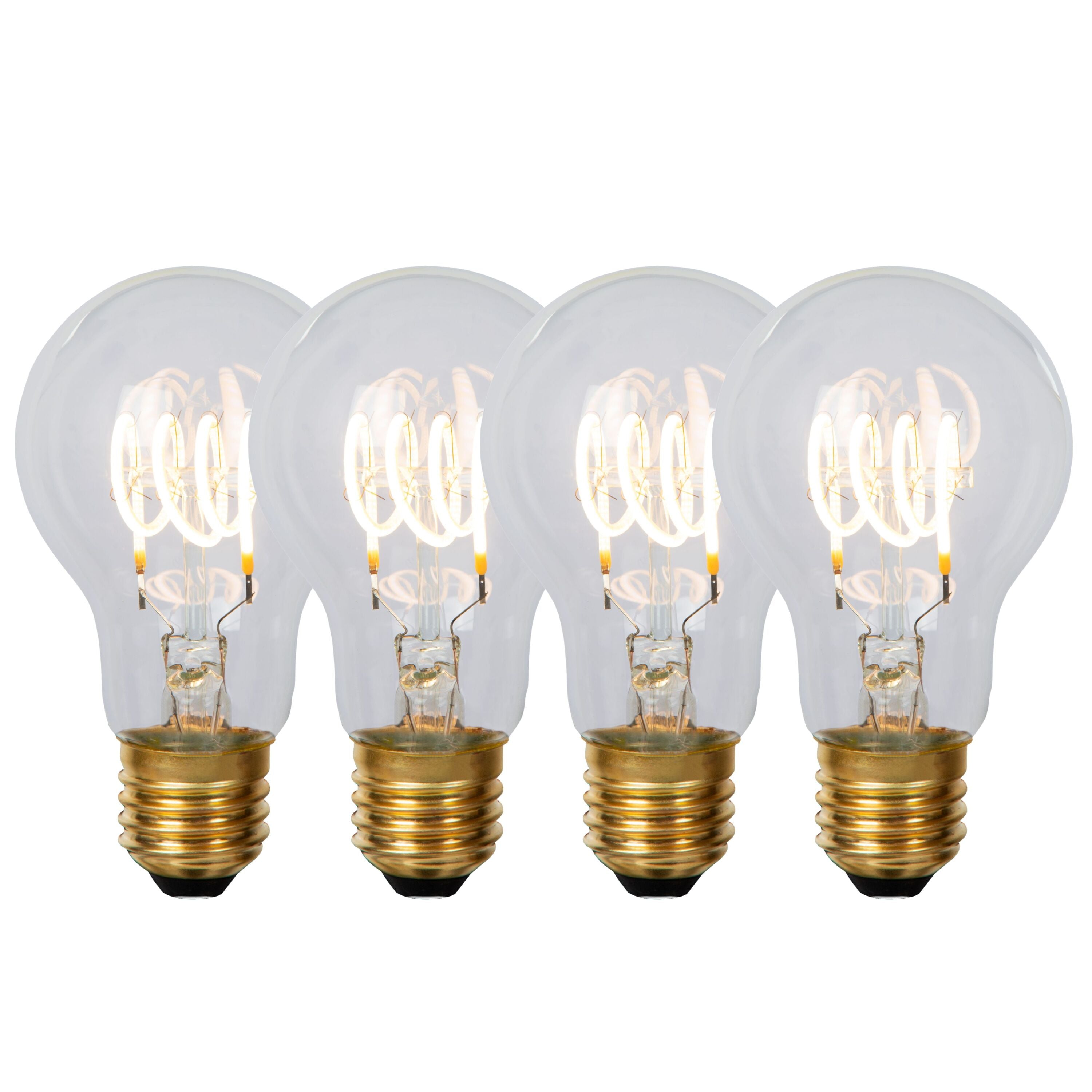 Lucide A60 Filament lamp - Transparant (set van 4)