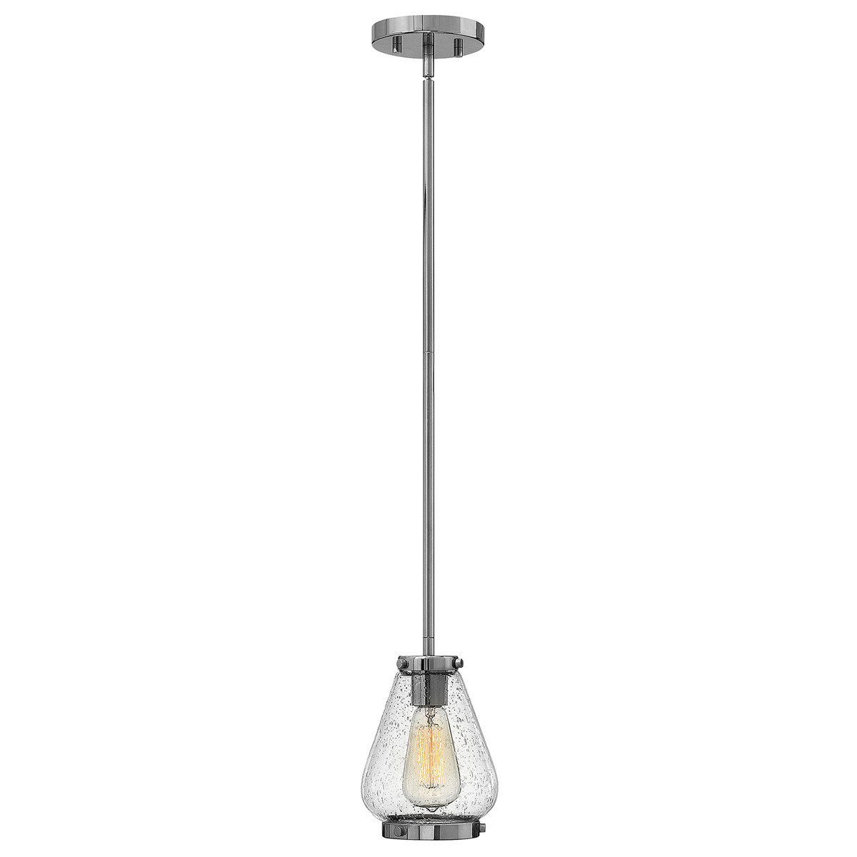 Lampa wisząca chromowana Finley 1xE27x100W wym: 135,3x15,2x15,2 cm Hinkley