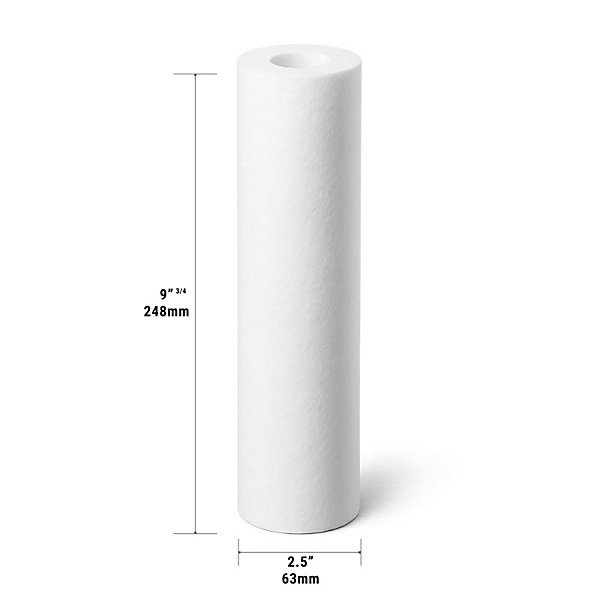 Cartouche anti-sédiments 9' 3/4 filtre à eau sous évier - 20 µm