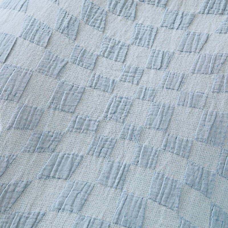 Cisco Blue Jacquard Cot Quilt Cover Set