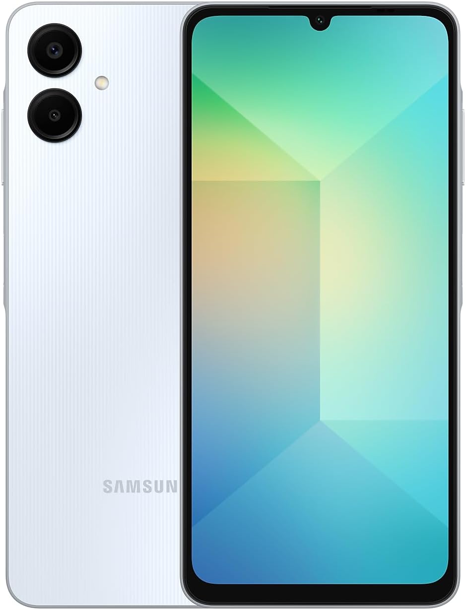 Samsung Galaxy A06 4G LTE (64GB + 4GB) Latin Version SM-A065M/DS Factory Unlocked 6.7 Dual Sim 50MP Dual Cam (Case Bundle) - (Light Blue)