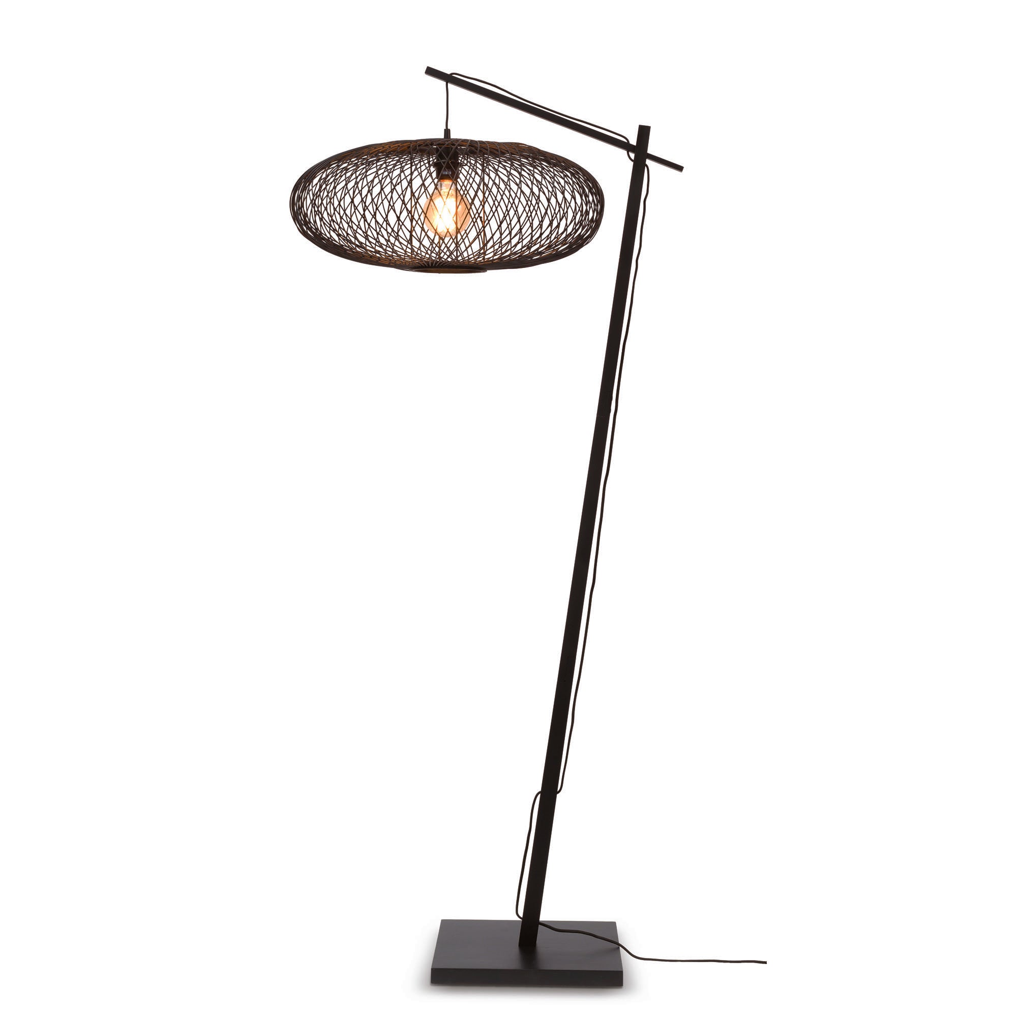 GOOD&MOJO vloerlamp Cango - zwart - Ø60cm