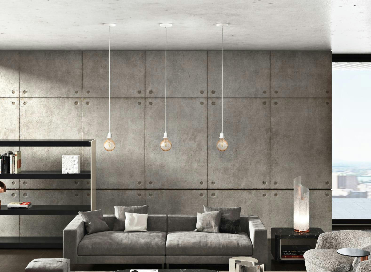 HANG 1 V2 - Suspensions plafonnier 1 fil blanc