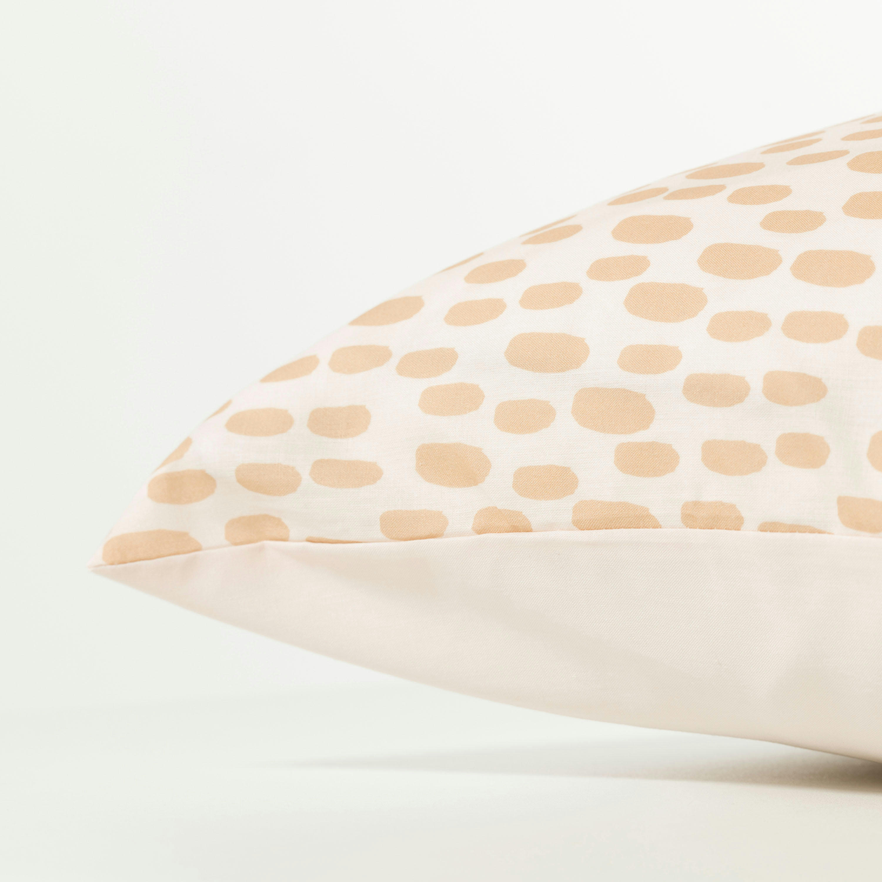 CRAFT - Taie d'oreiller rectangulaire pur coton imprimé beige 50 x 70 cm