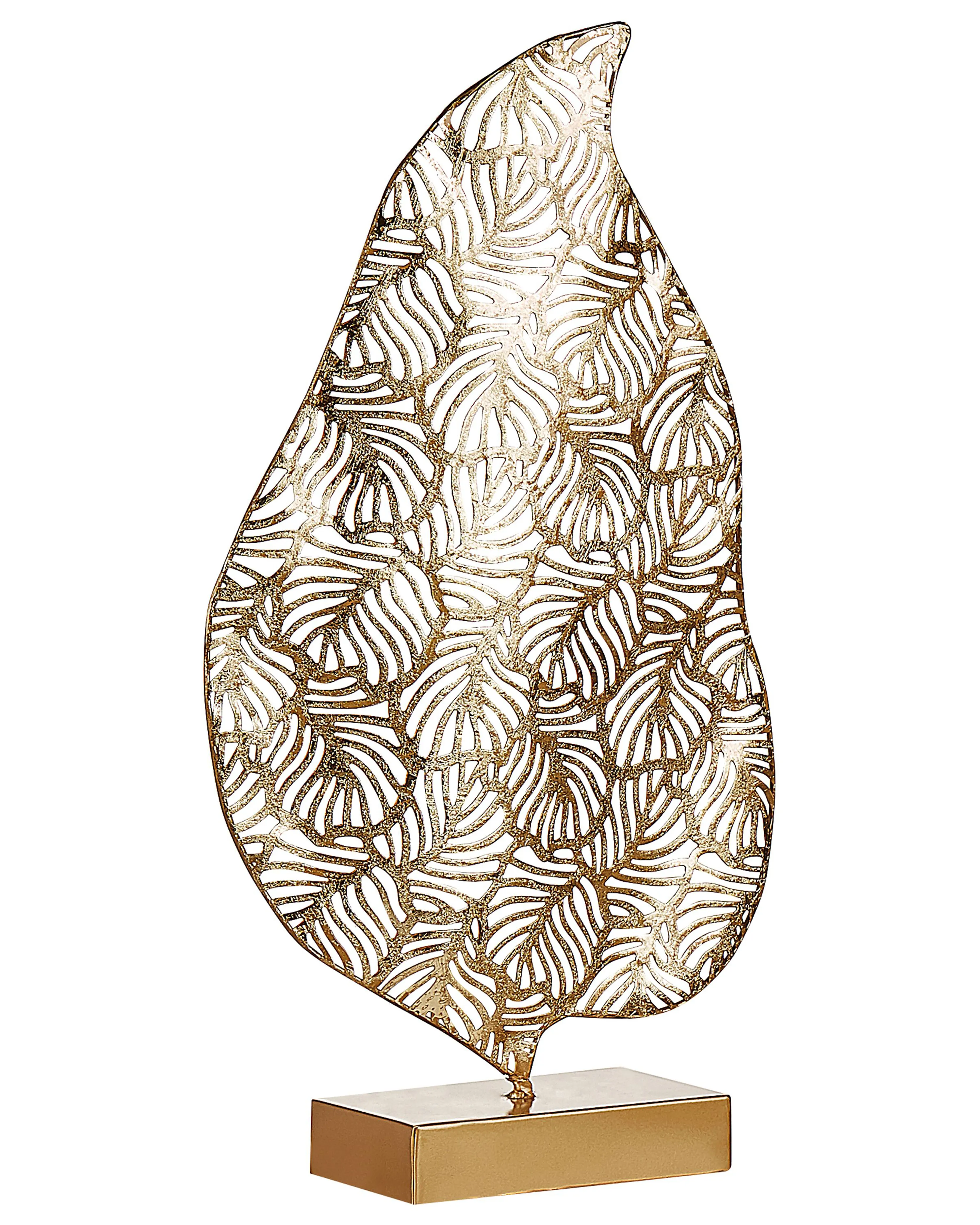 Figurine Leaf LITHIUM Metal Gold