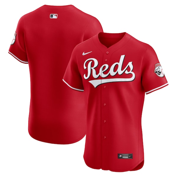 Cincinnati Reds Nike Alternate Vapor Premier Elite Patch Jersey - Red