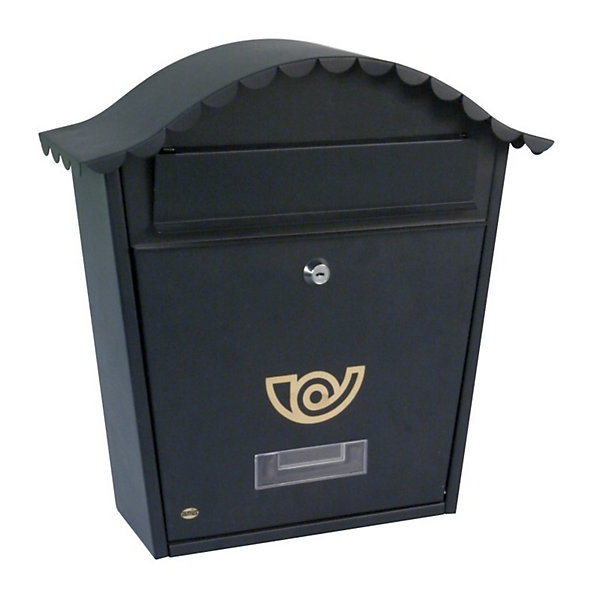 AMIG - Boîte aux lettres1 - 370 x 360 x 105 mm - Acier - Noir