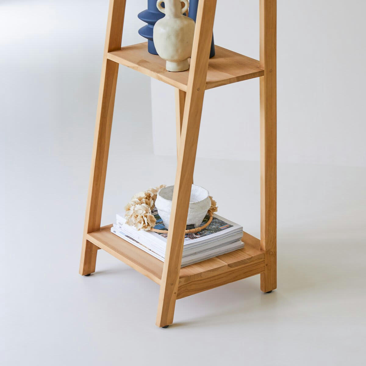 BAHYA - Bibliothèque en teck massif