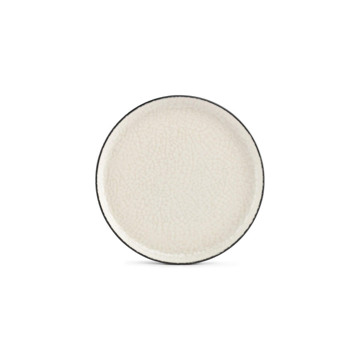 Ona - Plat bord 20cm wit Gravel - Set van 6