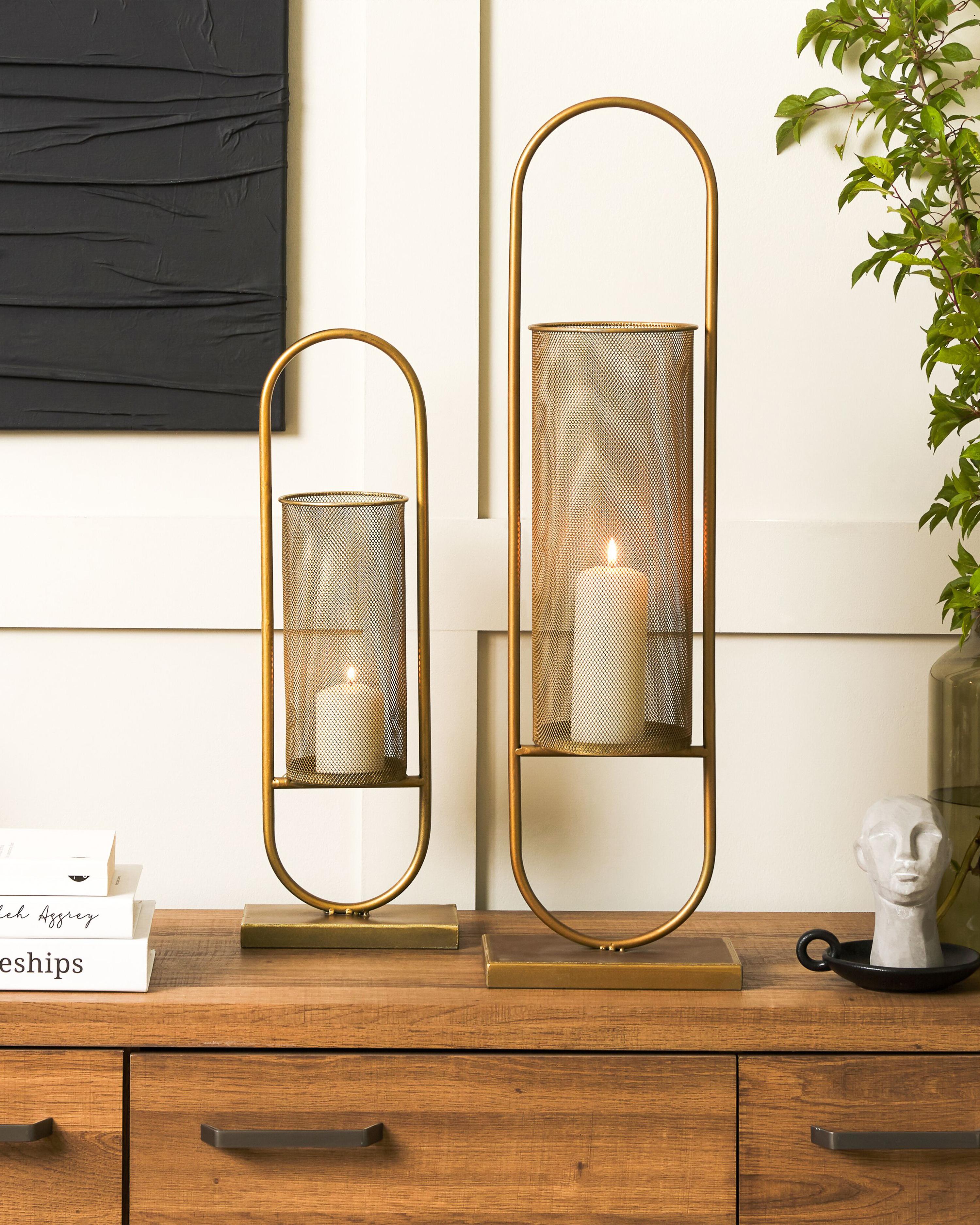 Candle Holder BOHOL Metal 53 cm Gold