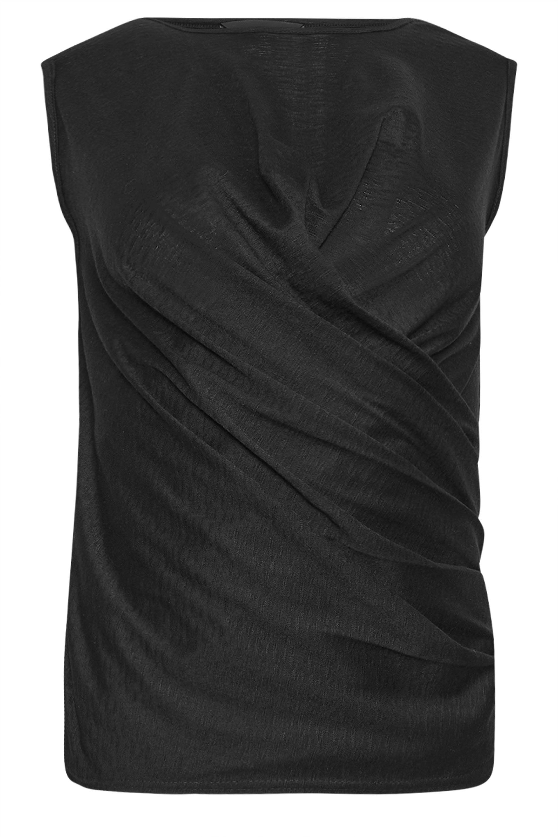 PixieGirl Petite Drape Front Vest Top