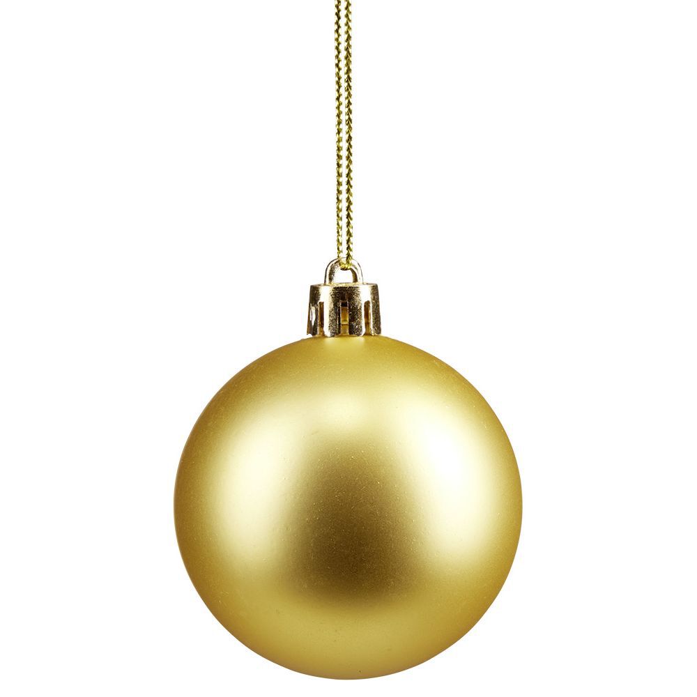 Boule de No&euml;l rose et dorée x32