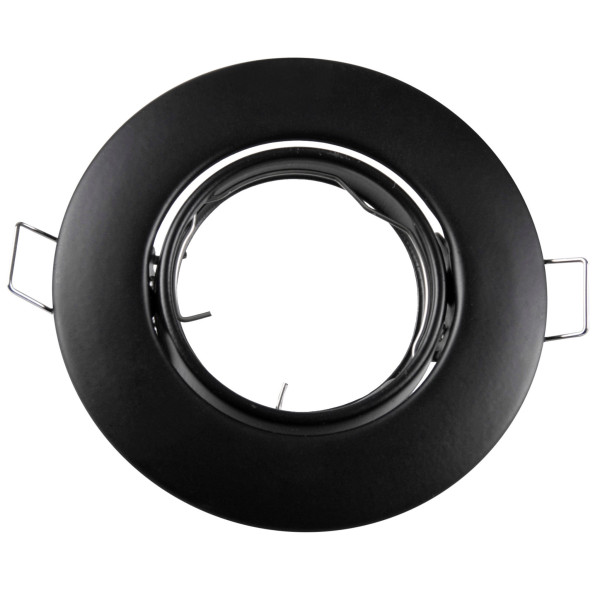 Oprawa wpuszczana okrągła czarna 9,5cm OPIN 1xMR16x8W IP20 Polux