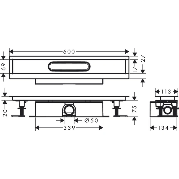 Grundkörper »uBox universal«, 600, BxH: 13,9 x 9,5 cm
