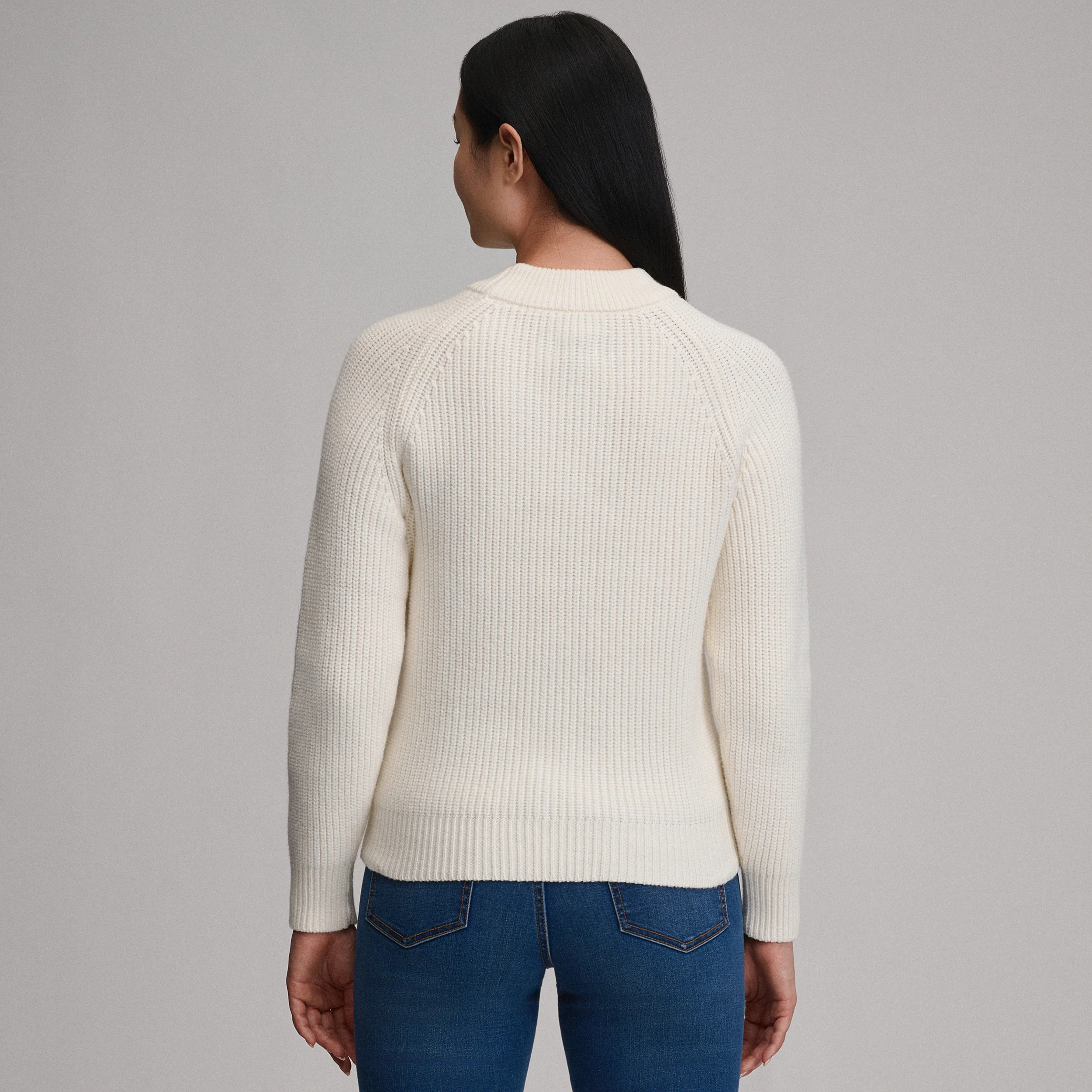 Women's Solid Mock-Neck Sweater