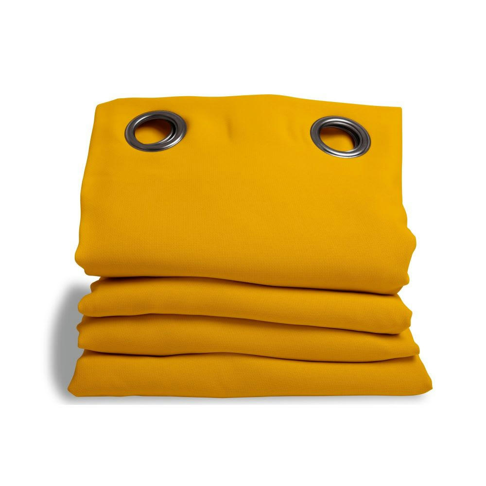 - Rideau phonique thermique occultant jaune 140x260
