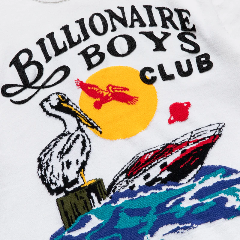 Billionaire Boys Club Pelican Knit Tee - White