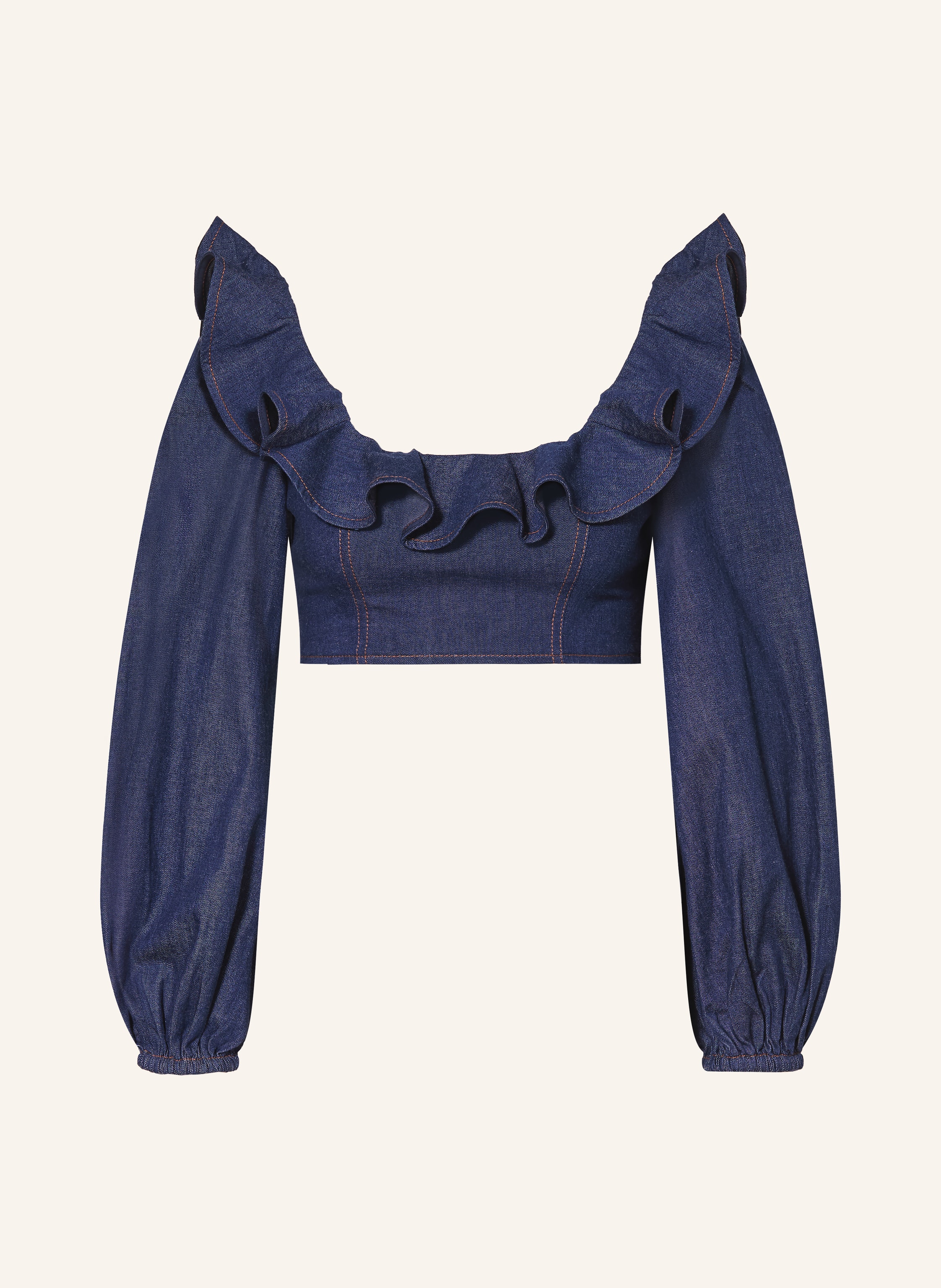 ZIMMERMANN Jeansbluse ASTER mit Volants