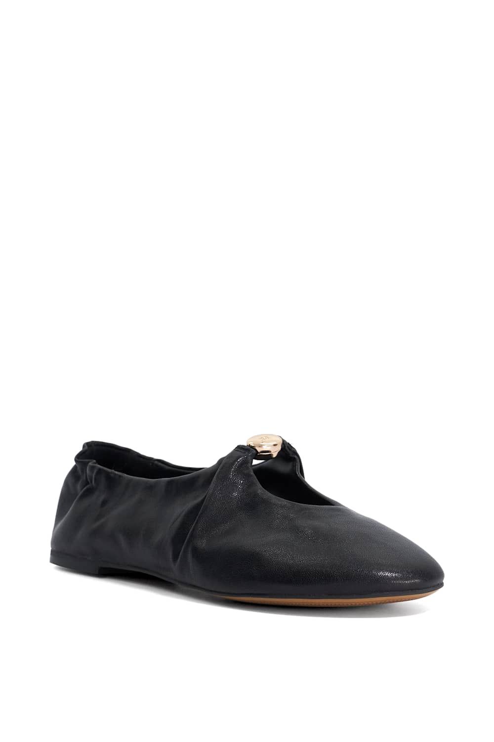 Dune London Havella' Leather Ballet Pumps