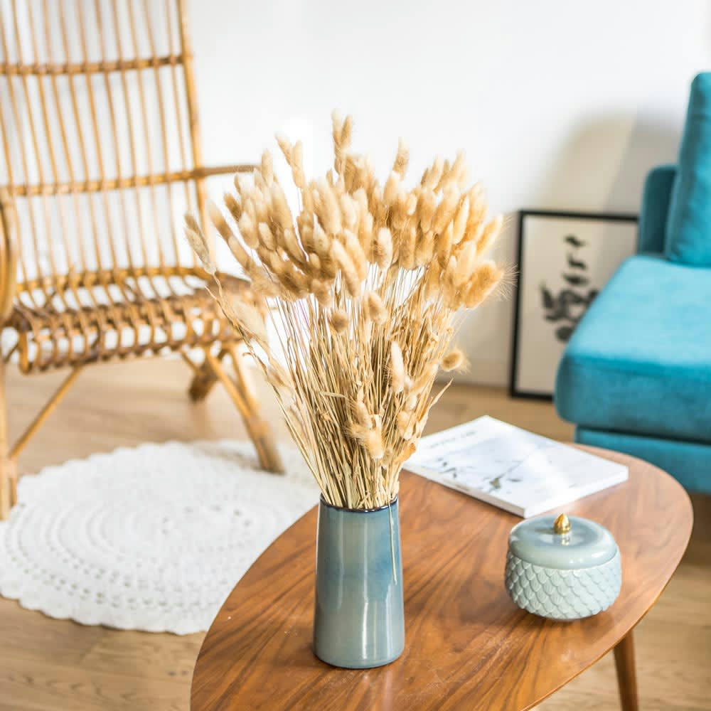 LAGURUS - Botte de fleurs séchées lagurus ovatus naturel (env. 100 tiges)