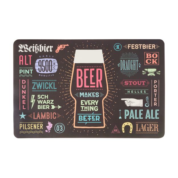 LUGAR AMERICANO 43 CM X 28 CM BEER TIME