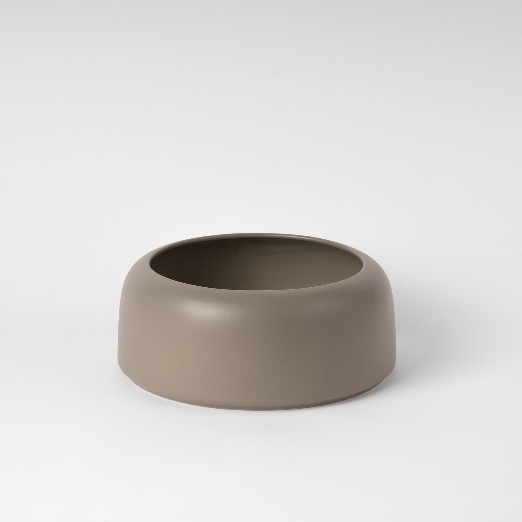 Smoke Green Rounded Rim Decorative Bowl