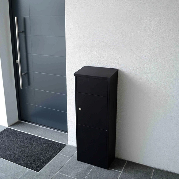 Paketbox »BKS«, schwarz, Stahl, (B x H:) 38 x 105 cm
