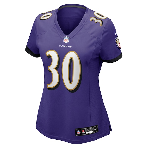 Reuben Lowery III Baltimore Ravens Nike Women's Team Game Jersey -  Purple