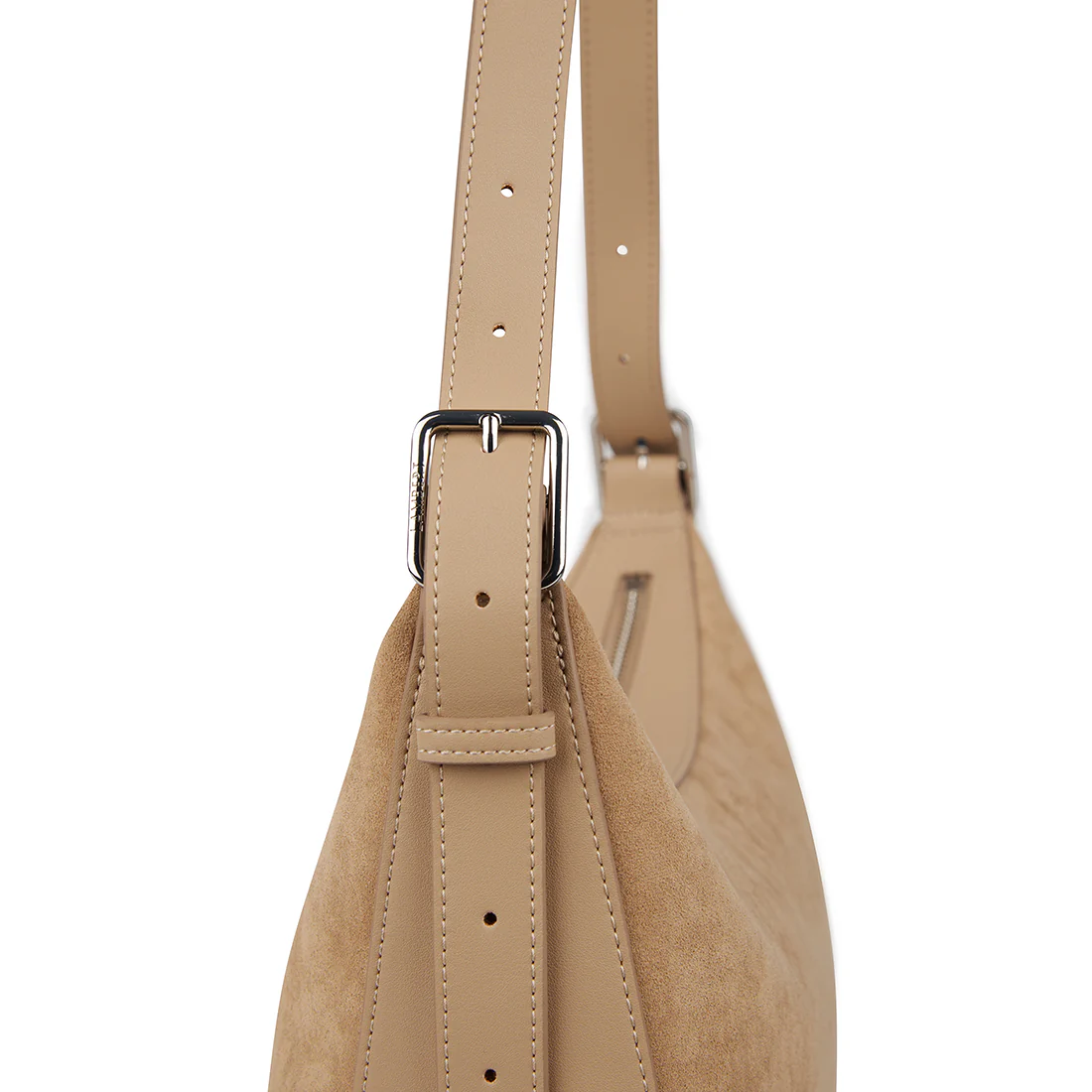 The Audrey – 2-in-1 Beige Vegan Suede Handbag