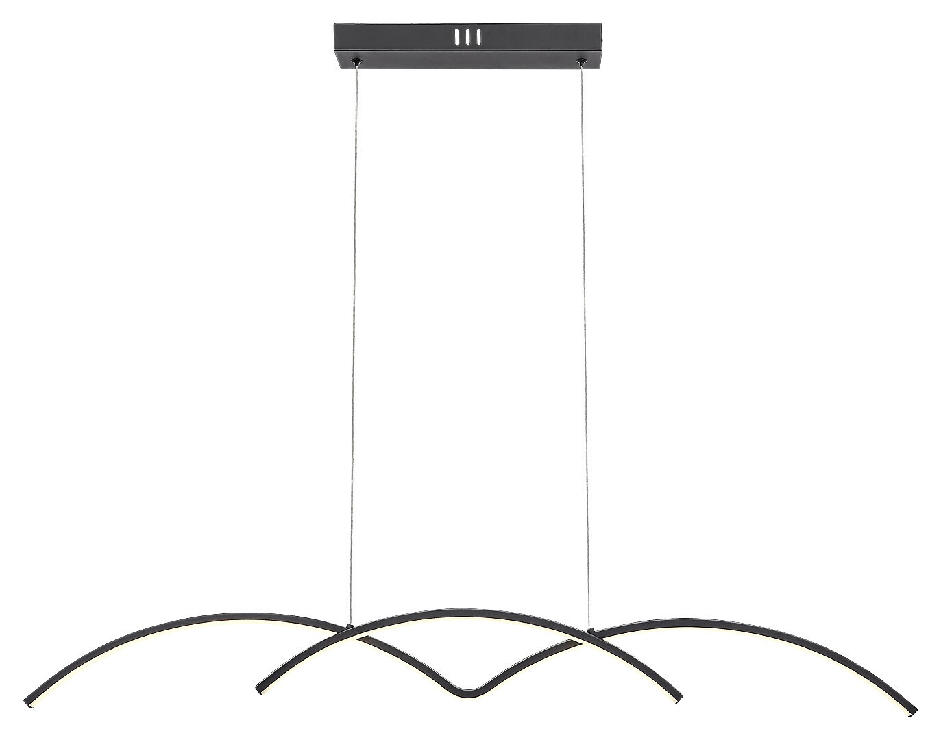 Lampa wisząca River czarno-biała LED 1x40W Neutralna biel 2000lm Rabalux