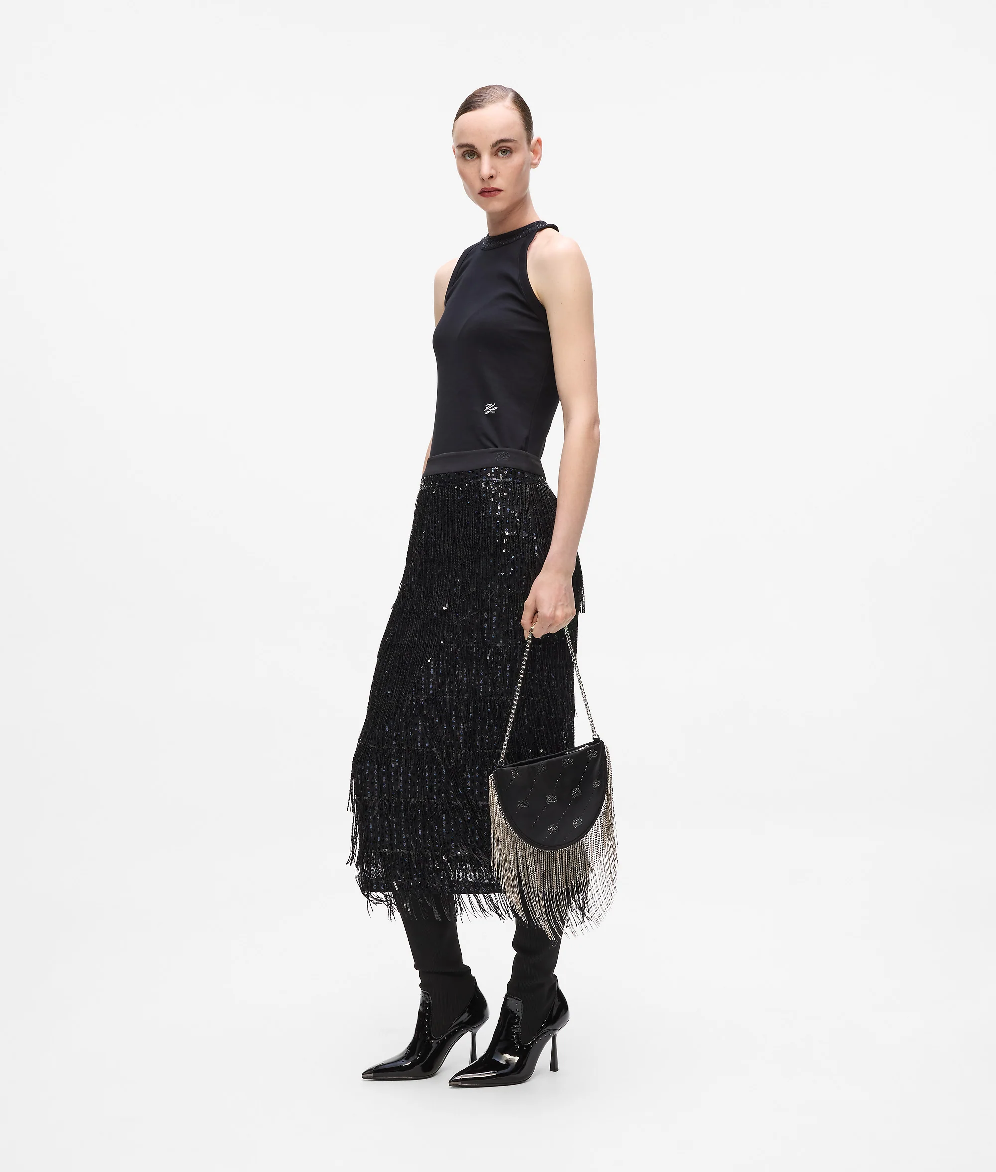 Sac porté épaule K/Soiree à strass