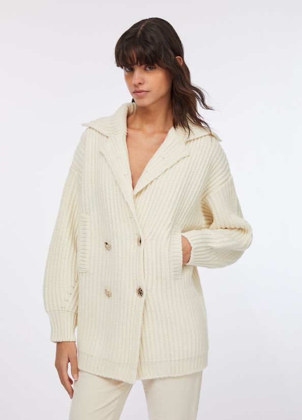 Cappotto in maglia di lana