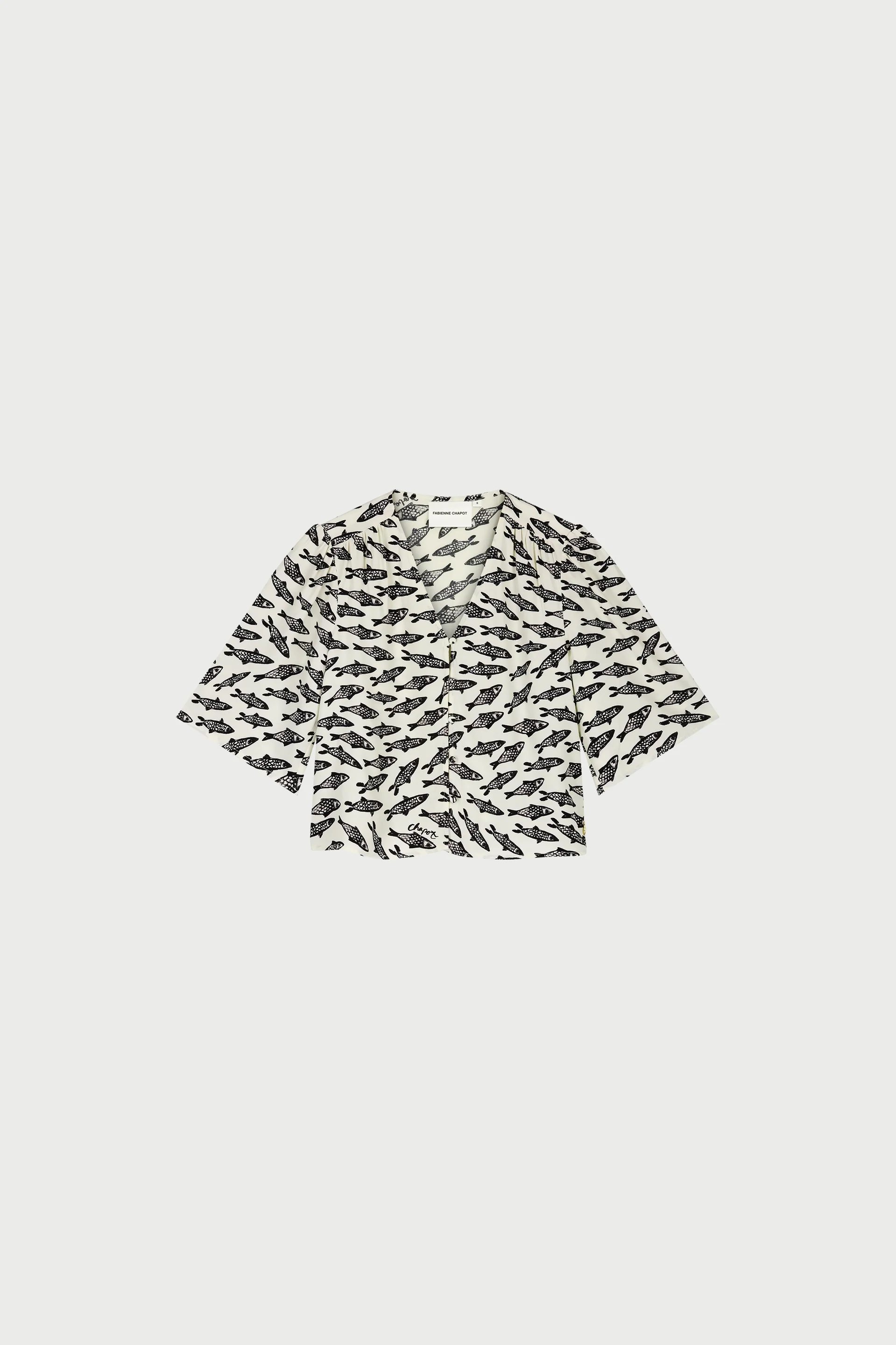 Starlet Blouse | Cosy White/Black