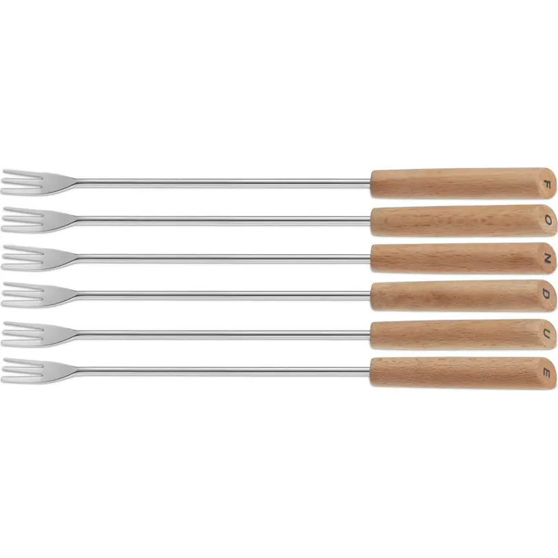 Fondue-Gabeln 6er-Set Bergamo