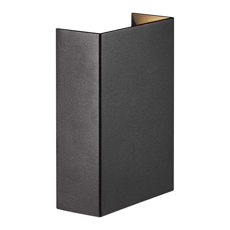 Nordlux Fold Wandlamp Buiten M - 2-lichts LED - 3000K - IP54- Zwart